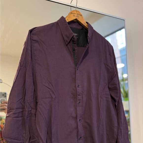 Rag & Bone Burgundy Shirt - Picture 2 of 7